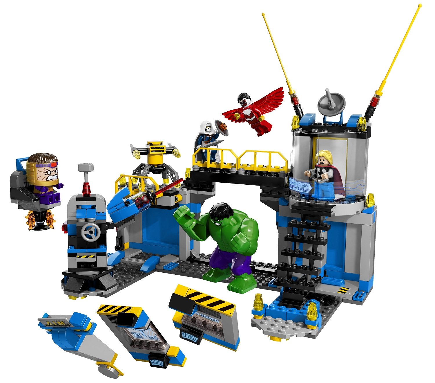 LEGO Super Heroes Hulk Lab Smash Attack Building Set (76018) - Superhero Toy for Kids & Collectors, Perfect for Playtime & Display