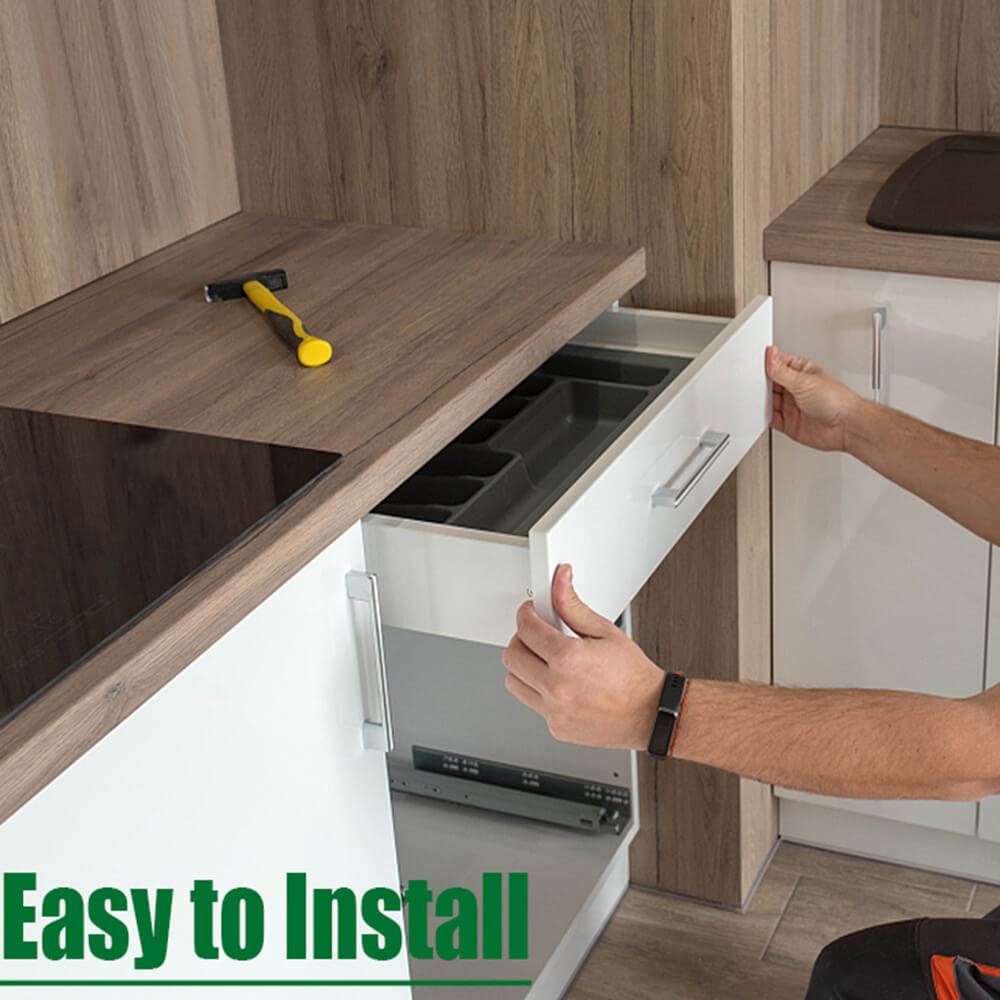 OCG Soft Close Undermount Drawer Slides 21 Inch (6 Pairs) - Full Extension Concealed Cabinet Runners with Mounting Screws & Brackets - Perfect for Kitchen Cabinets, Dressers, and Furniture Installation