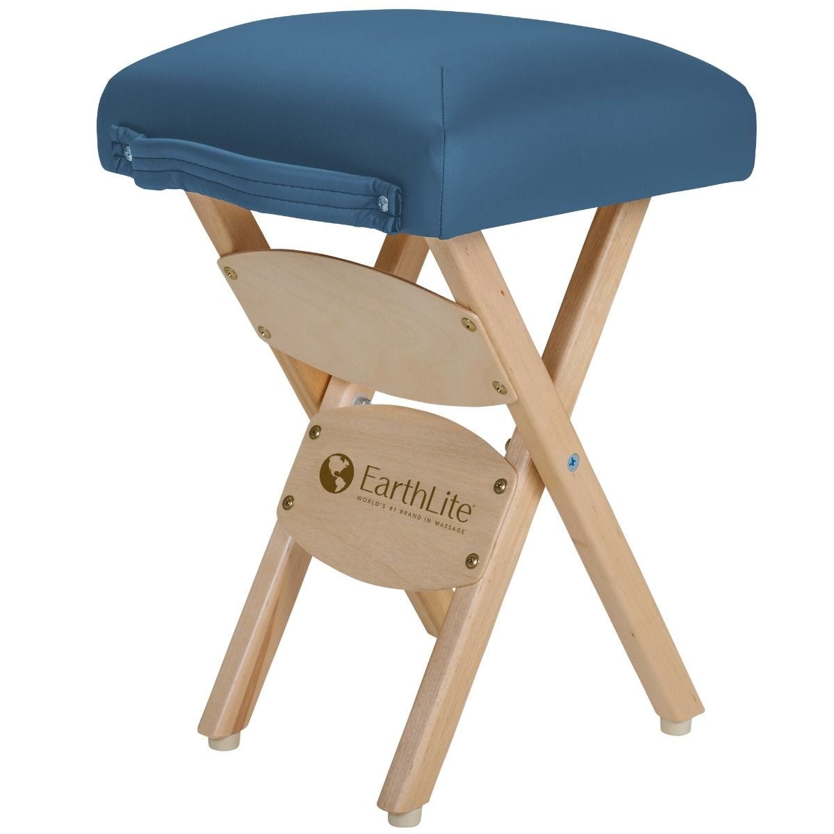 Earthlite Portable Folding Massage Stool - Lightweight & Adjustable for Home, Spa & Professional Use - Perfect for Therapists, Yoga & Relaxation