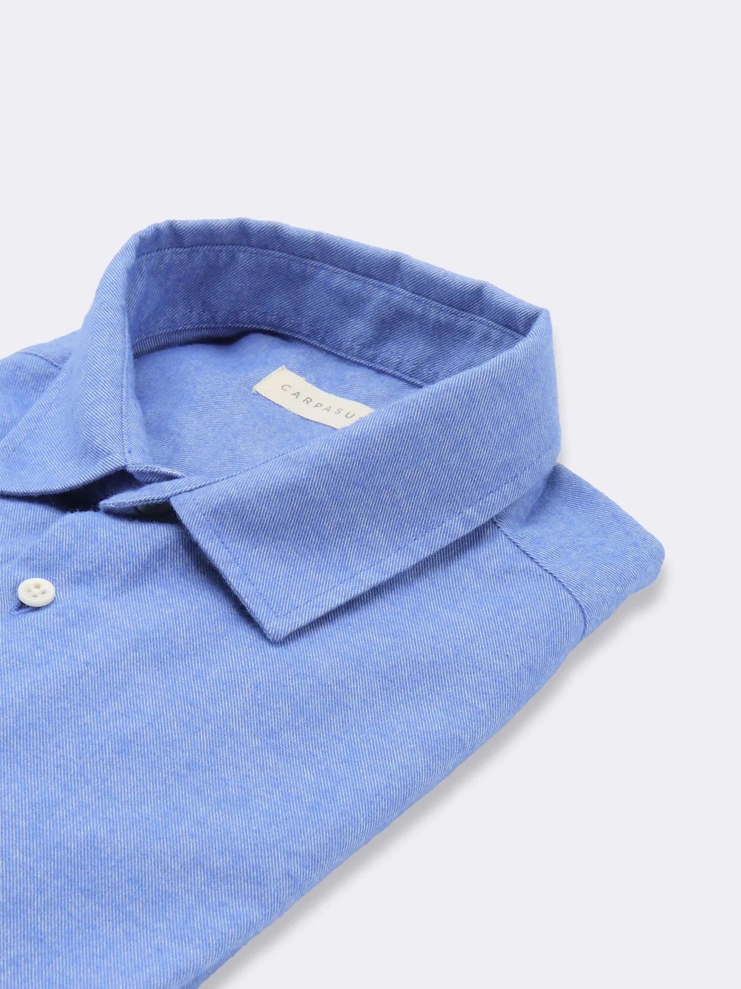 Men's Flannel Shirt - Soft Plaid Button Down Shirt for Men, Warm Casual Long Sleeve Shirt in Chestnut & Sky Blue - Perfect for Outdoor Camping, Hiking and Fall Layering