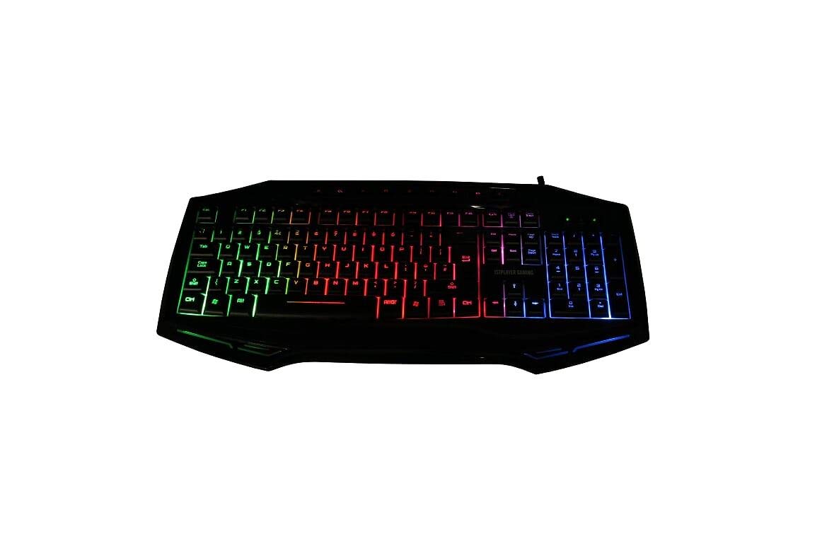1st Player RGB Backlit Gaming Keyboard, Mouse, and Mouse Pad Combo Set - Perfect for PC, PS4, Xbox Gaming & Office Work
