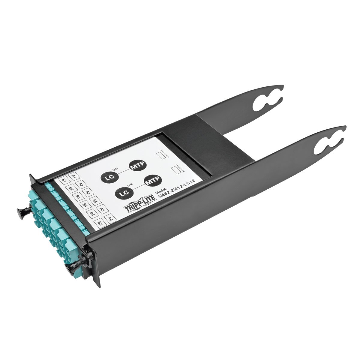 Tripp Lite High-Density Fiber Cassette Sleeve 0URM - 1U Rackmount Fiber Optic Patch Panel (N482-00U) for Data Center & Server Room Cable Management