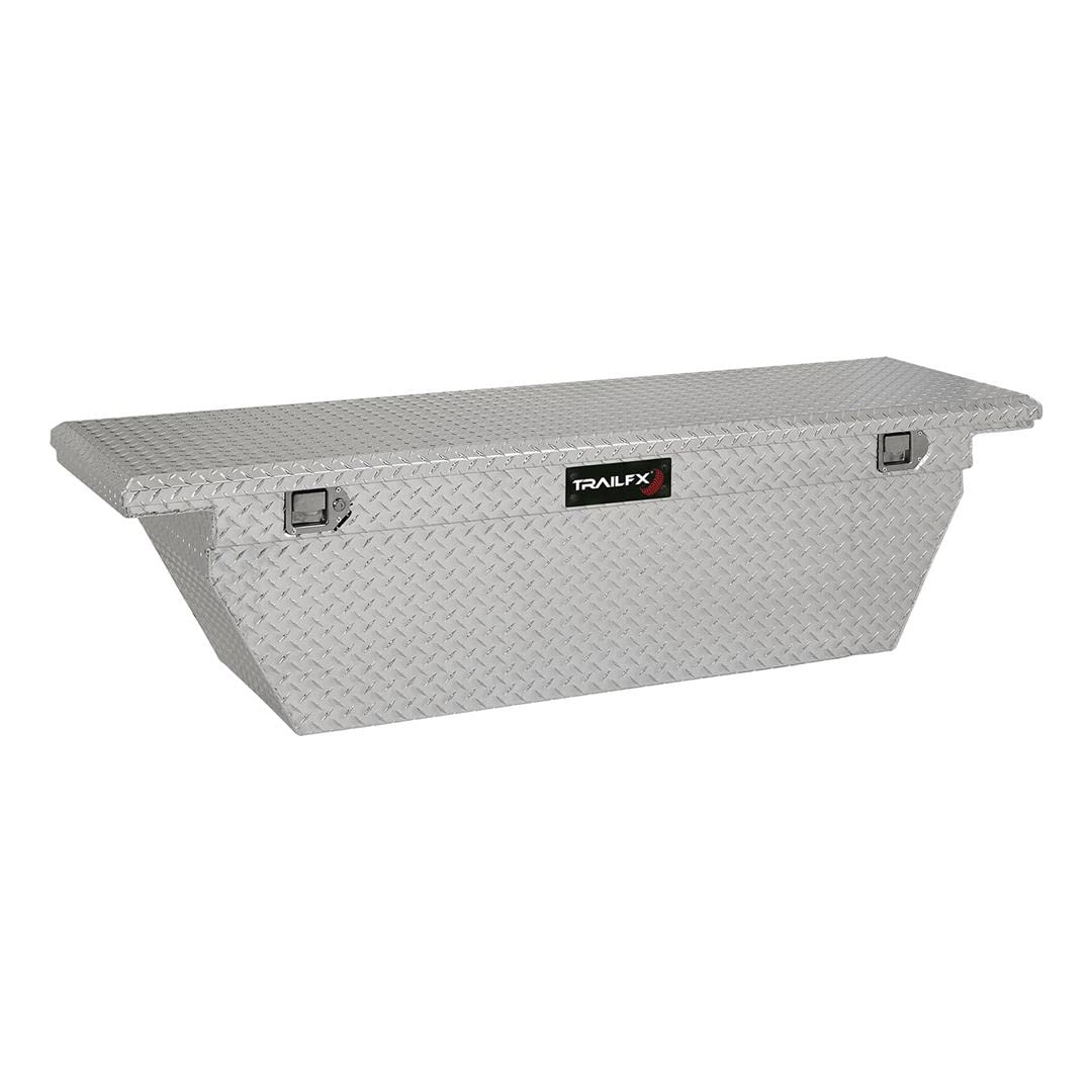 TRAILFX 121701 69-Inch Deep Single Crossover Tool Box for Pickup Trucks - Heavy Duty Aluminum Storage for Camping, Hunting & Off-Road Gear Organization