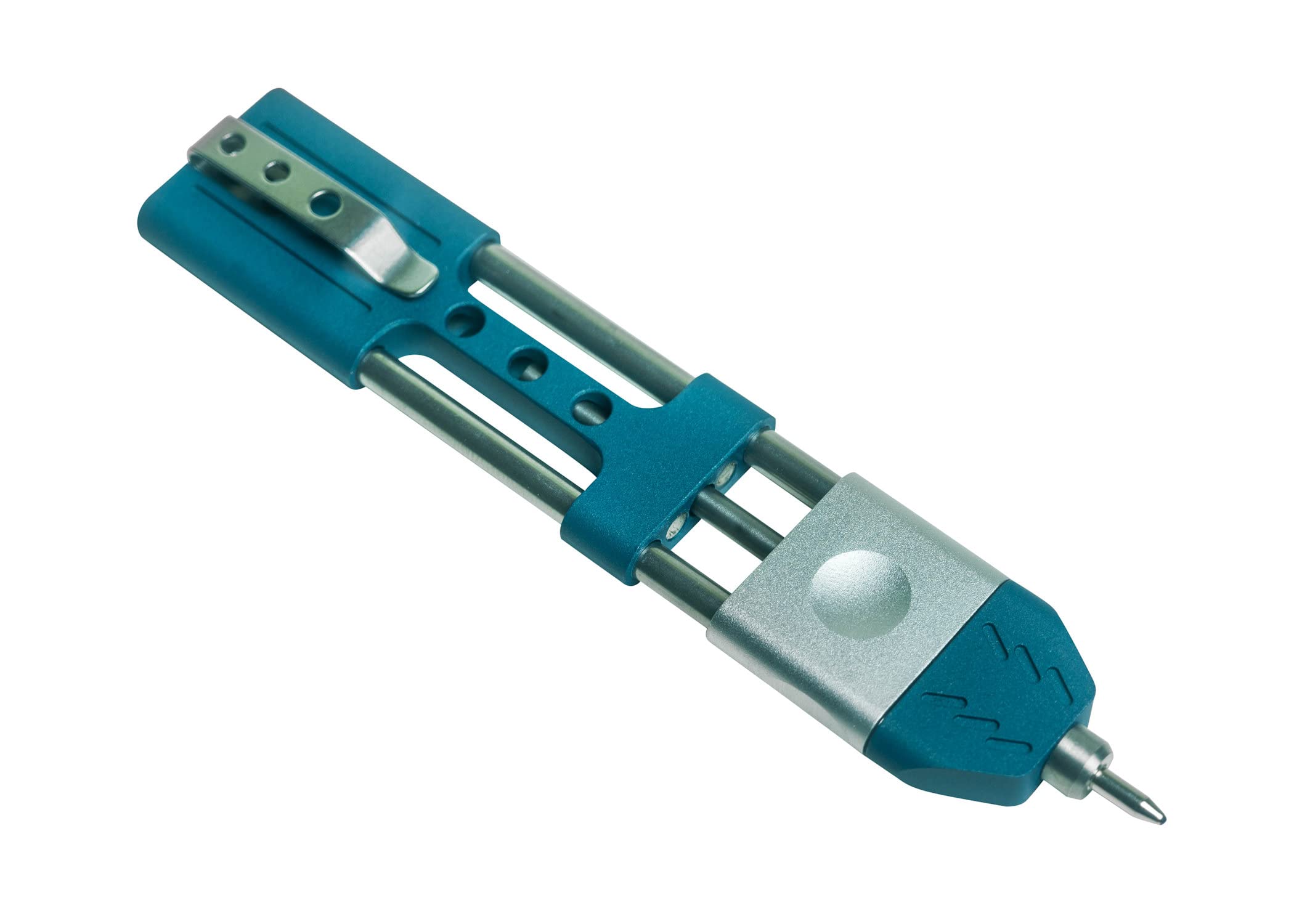 Ko-Axis™ Rail Pen - Cerakote Aluminum Edition - Blue Cerakote Ballpoint Executive Pen | Premium EDC Pen for Writing, Office & School | Ergonomic Pocket Pen for Bullet Journaling, Business Meetings & Daily Carry
