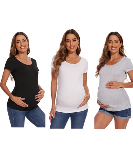 3 Pack, White + Black + Gray
