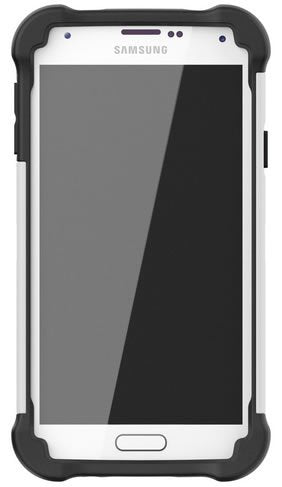 Ballistic Tough Jacket Case for Samsung Galaxy S5 G900 - Shockproof & Durable Protection (Black/White) - Perfect for Outdoor Activities, Work & Travel
