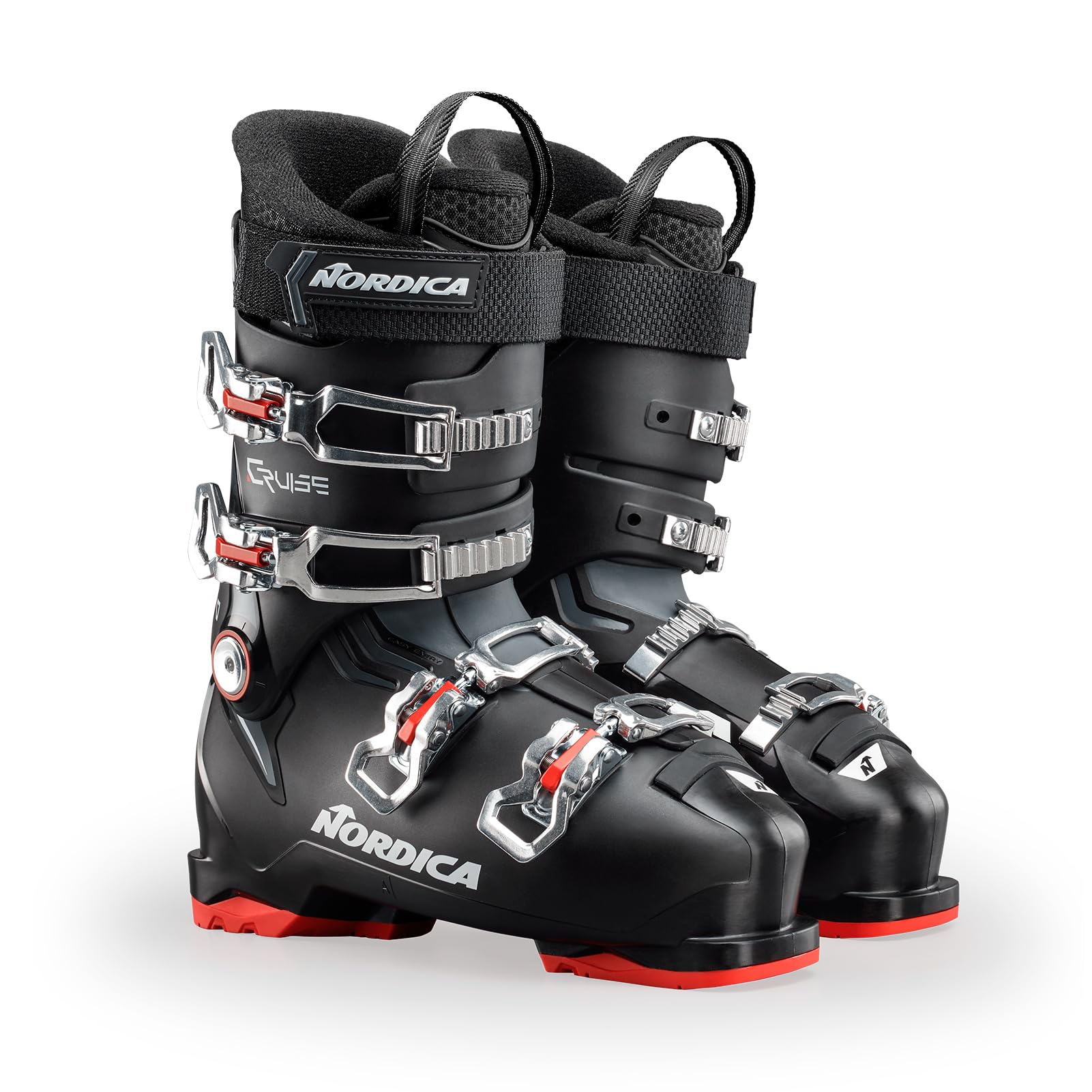 Nordica The Cruise 80 Men's Comfort Fit All Mountain Alpine Ski Boots - Best for Downhill Skiing & Freeride Adventures | Perfect for Intermediate Skiers on Groomed Trails & Powder Days