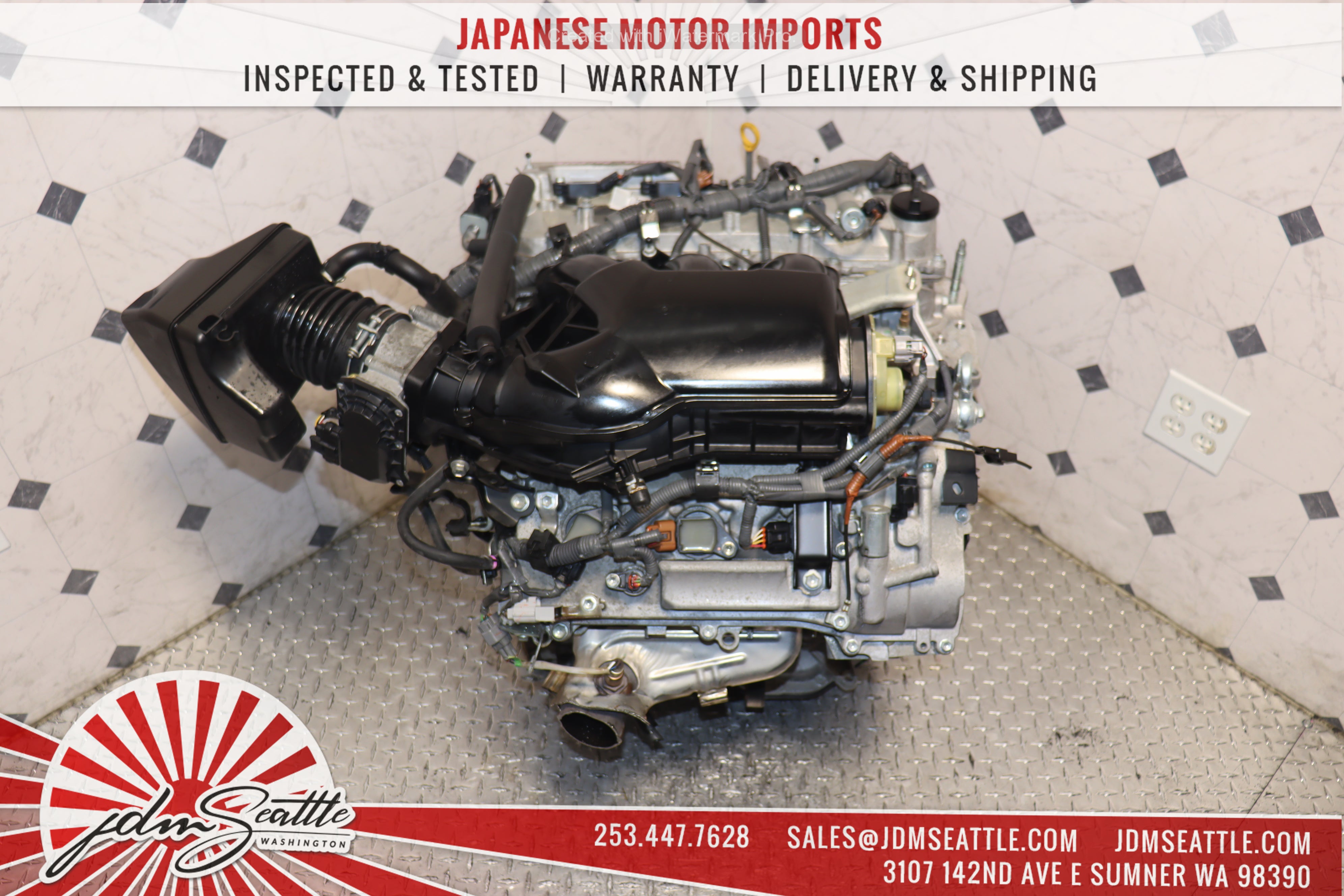 JDM 2GR-FE 3.5L V6 Engine for 2007-2016 Toyota Highlander Camry Avalon Sienna RAV4 Venza & Lexus RX350 ES350 - FWD/AWD Replacement Motor - Perfect for Engine Swap & Performance Upgrades