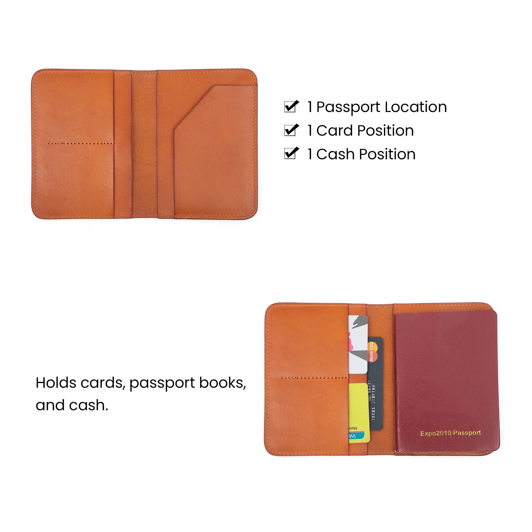 Slim RFID Blocking Passport Holder for Men & Women - Travel Wallet with Card Slots - Perfect for Airports, Vacations & Business Trips