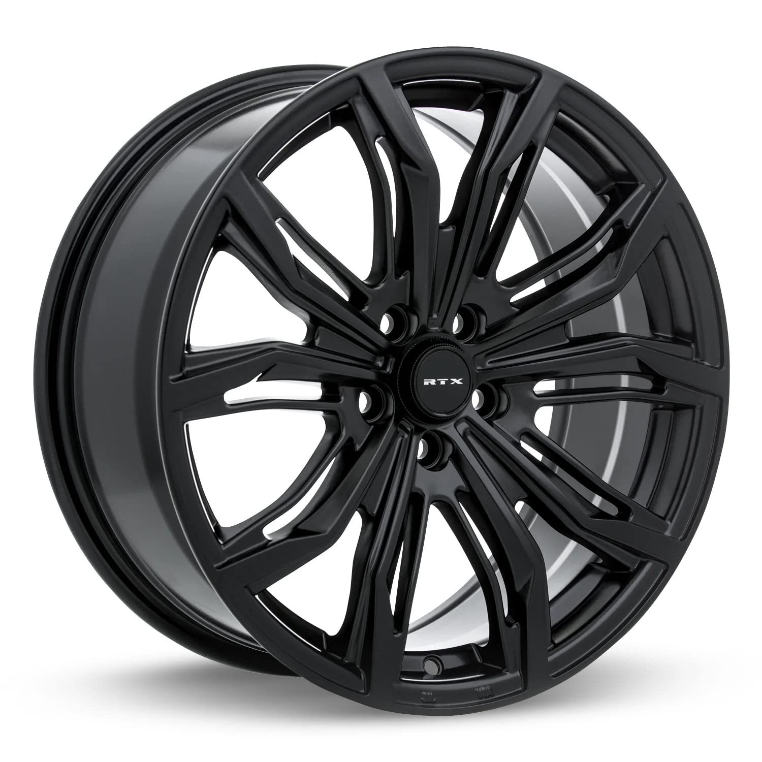 BLACK WIDOW 18x8 5x112 42P 66.6 Black Alloy Wheels - Perfect for Audi, VW, BMW & Mercedes Vehicles - Ideal for Street Performance & Custom Car Upgrades