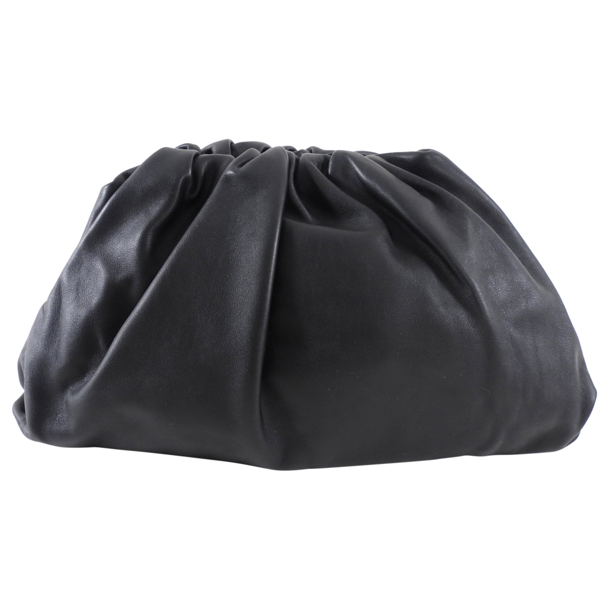 Bottega Veneta The Clutch Pouch - Black Leather Crossbody Bag for Women | Luxury Designer Handbag for Evening Parties & Special Occasions