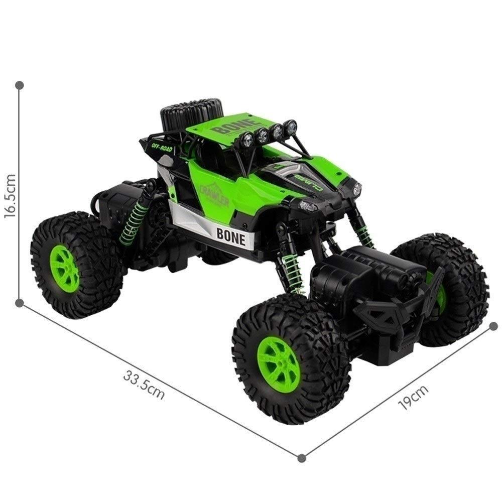 LLQAI 1/18 Scale 2.4GHz Remote Control Off-Road Vehicle - 4WD RC Rock Crawler Buggy Monster Truck for Kids & Adults - Waterproof, All-Terrain Climber - Perfect for Easter Gifts, Backyard Racing & Outdoor Adventures