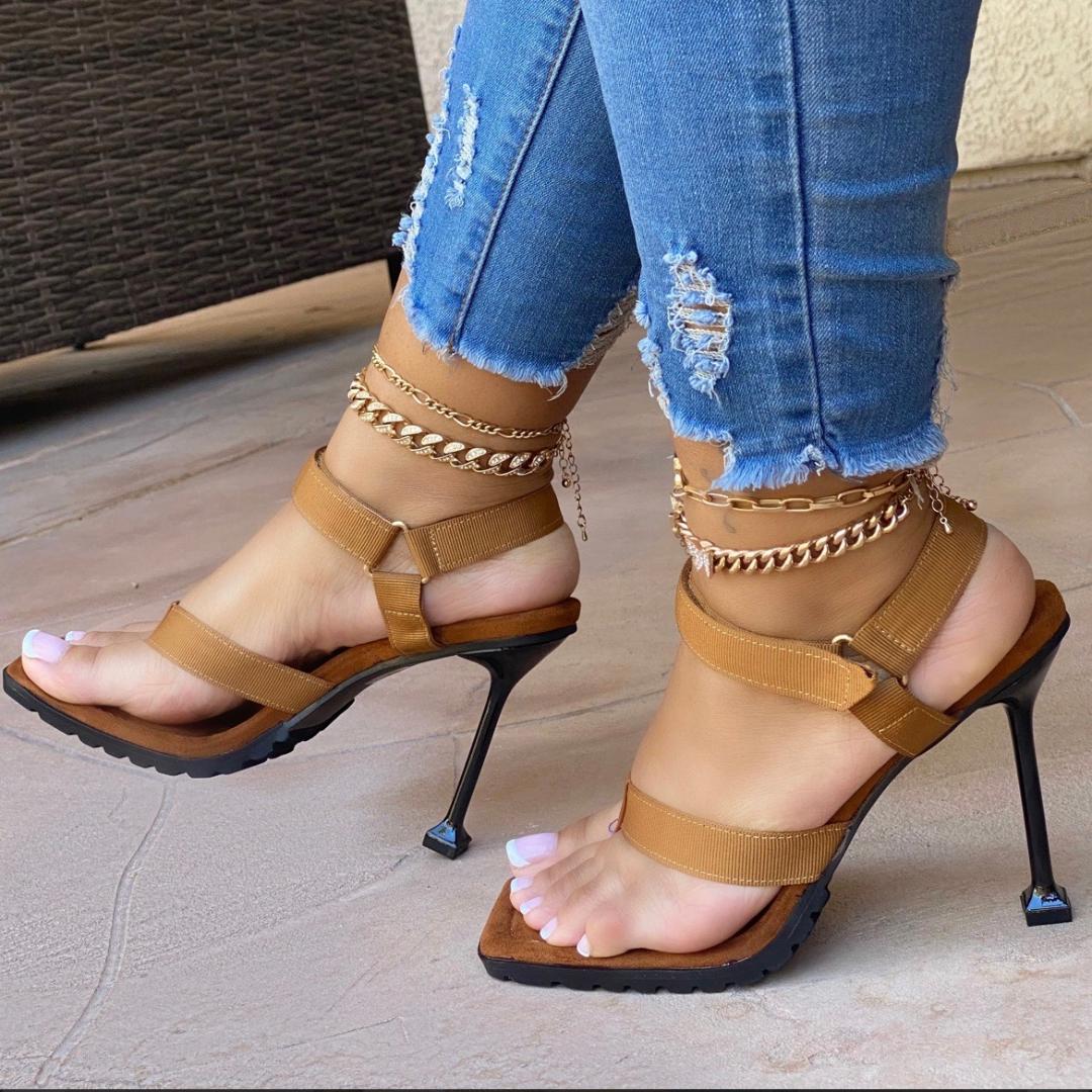Brandy Tan High Heels for Women - Elegant Party & Evening Shoes for Weddings, Prom, and Special Occasions