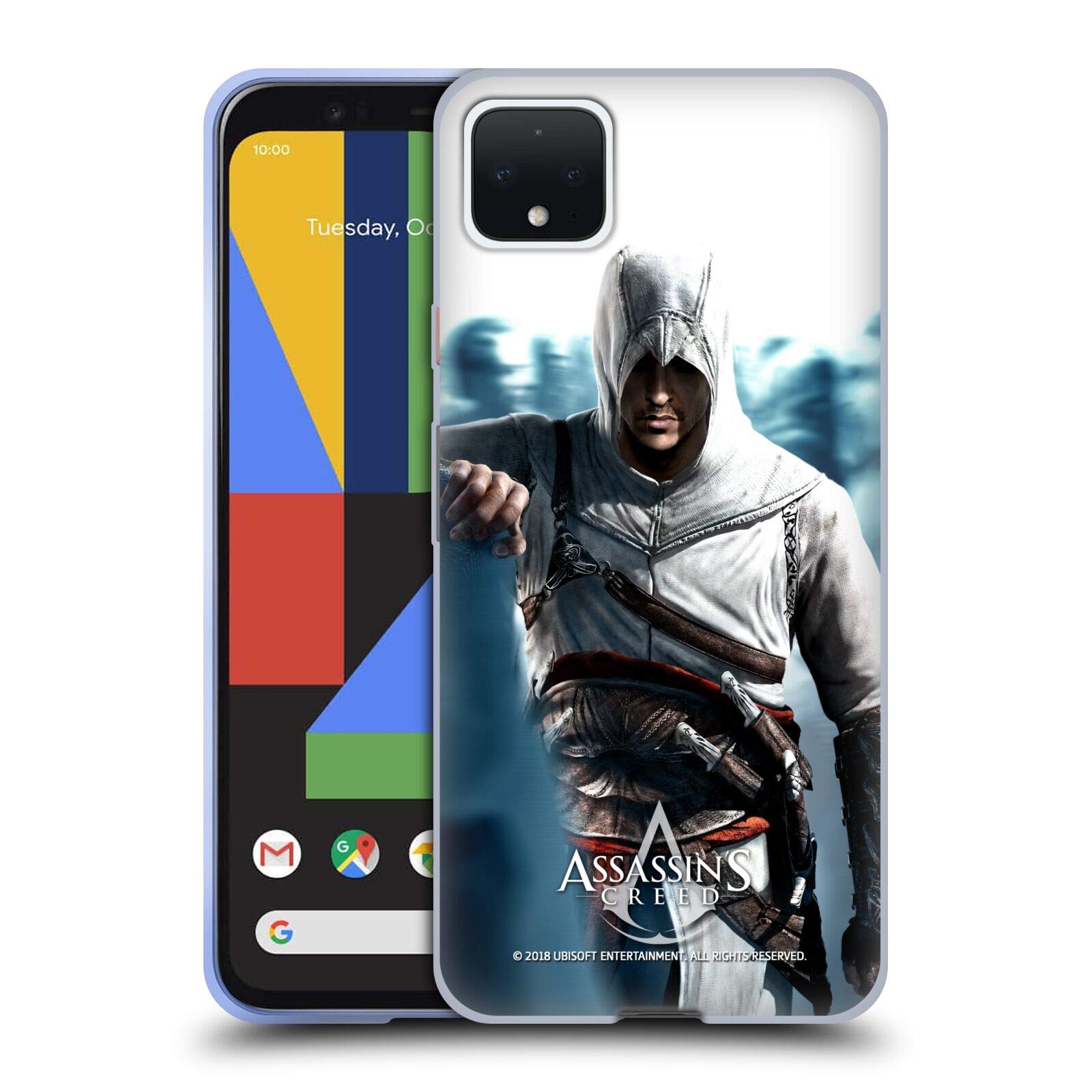 Assassin's Creed Altaïr Crowd Key Art Soft Gel Case for Google Pixel 4 XL - Officially Licensed Durable Phone Cover by Head Case Designs - Perfect for Gaming Fans & AC Collectors