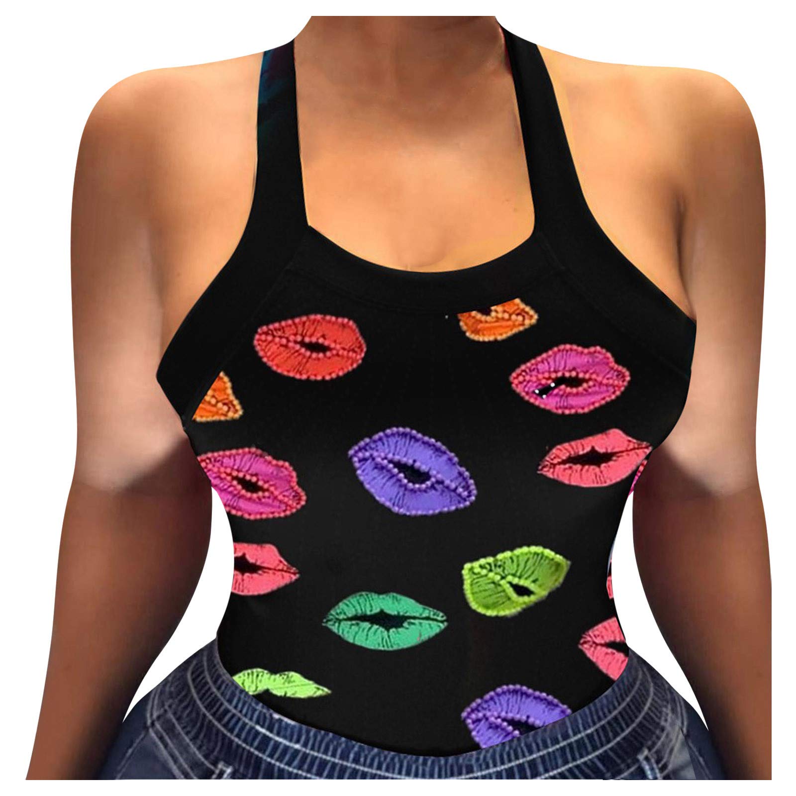 UNIROSE Women's Plus Size Sleeveless Camisole Blouse Tank Top - Fashionable Dressy Vest Shirt for Casual Wear, Office & Evening Outfits