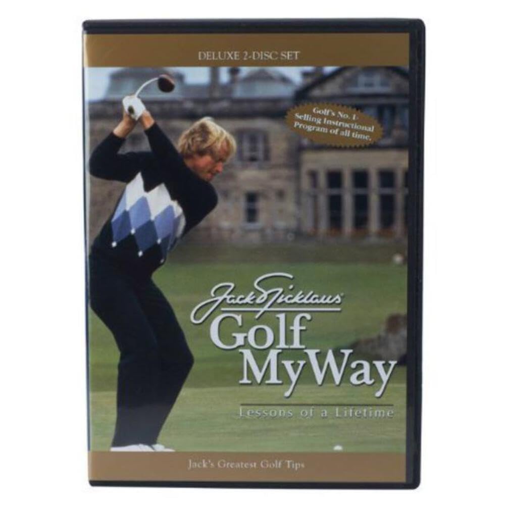 Jack Nicklaus Golf My Way DVD - Golf Training Video with Swing Techniques & Tips | Perfect for Beginners & Advanced Players at Home or Driving Range
