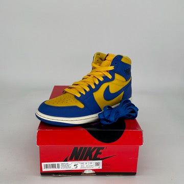 AIR JORDAN 1 REVERSE LANEY Women's Size 5/6.5W Sneakers - Retro Basketball Shoes for Women - Perfect for Casual Wear, Street Style & Sports Enthusiasts