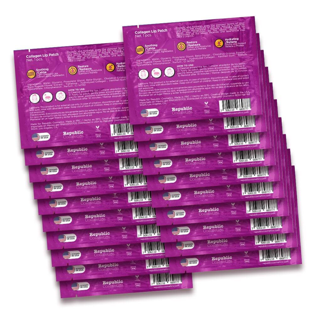 Yaab Beauty Collagen Lip Patches - Pack of 20 | Hydrating & Plumping Lip Treatment for Smooth, Youthful Lips | Perfect for Overnight Care, Pre-Makeup Prep & Special Occasions