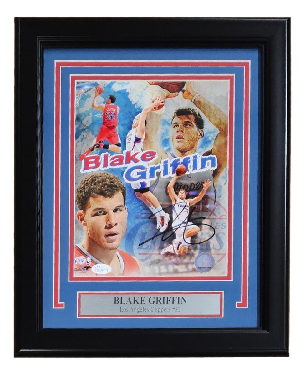 Authentic Blake Griffin Signed 8x10 Los Angeles Clippers Photo with JSA Hologram - Framed NBA Memorabilia for Sports Collectors & Man Cave Decor