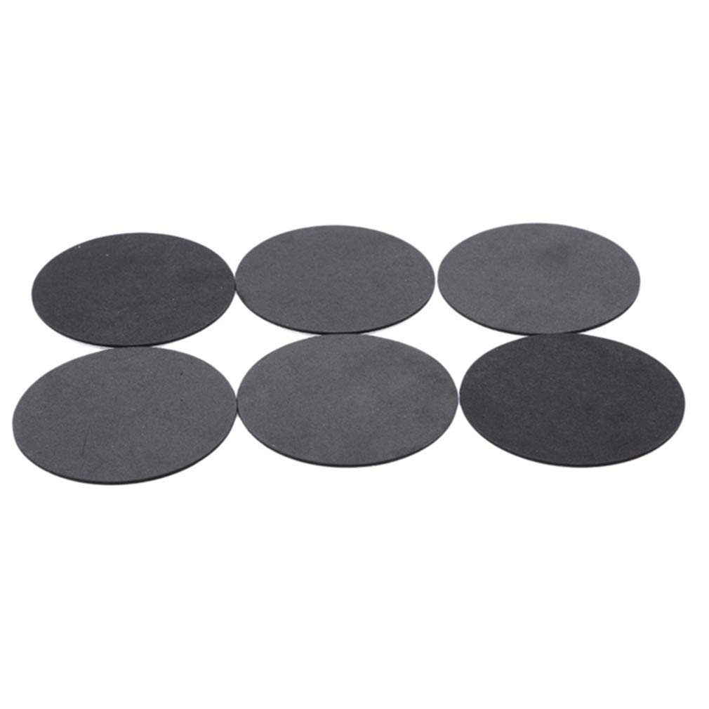 Botreelife 6-Pack Stainless Steel Heat Resistant Coasters for Drinks - Round Bar & Kitchen Table Decor, Minimalist Home Accessories - Perfect for Coffee, Tea, and Cold Beverages