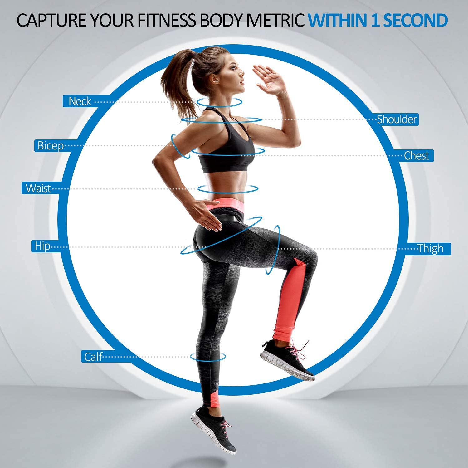 RENPHO Smart Digital Tape Measure with Bluetooth App & Smart Jump Rope - Fitness Tracking for Weight Loss, Body Measurements & Workout Progress (Ideal for Home Gym, Personal Training & Health Monitoring)