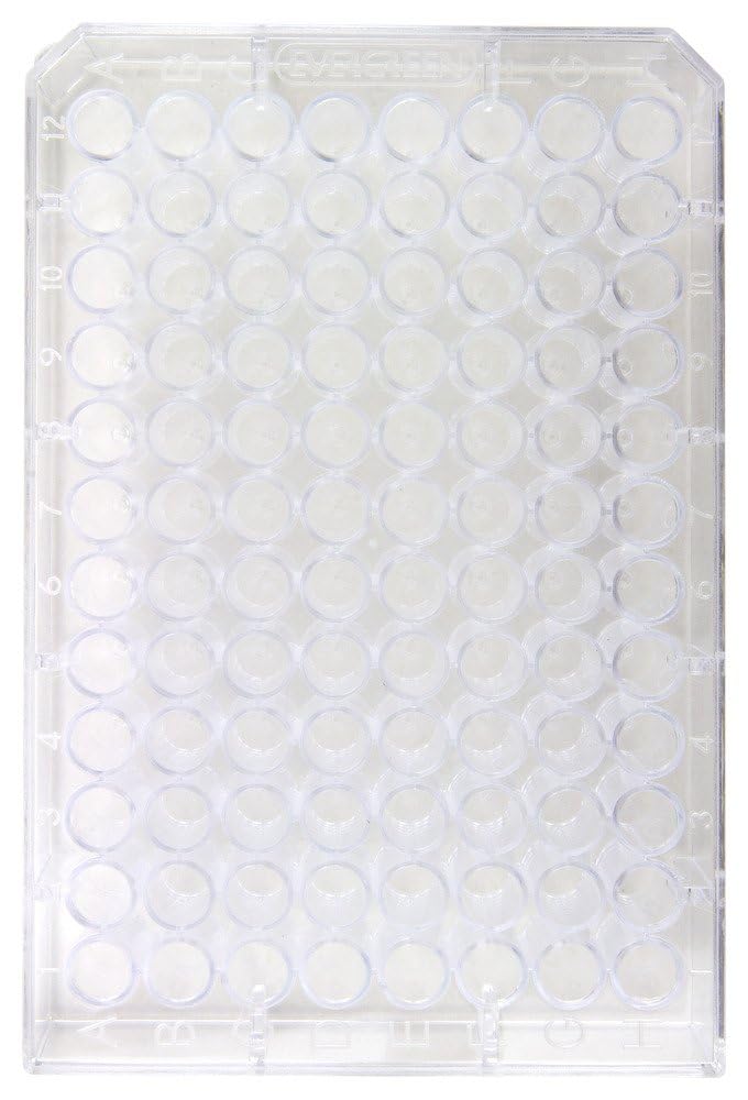 Sterile 96-Well Deep-Well Polystyrene Plates - Natural (Pack of 20) by Caplugs Evergreen 222-8636-010 | Ideal for PCR, Sample Storage & Laboratory Research