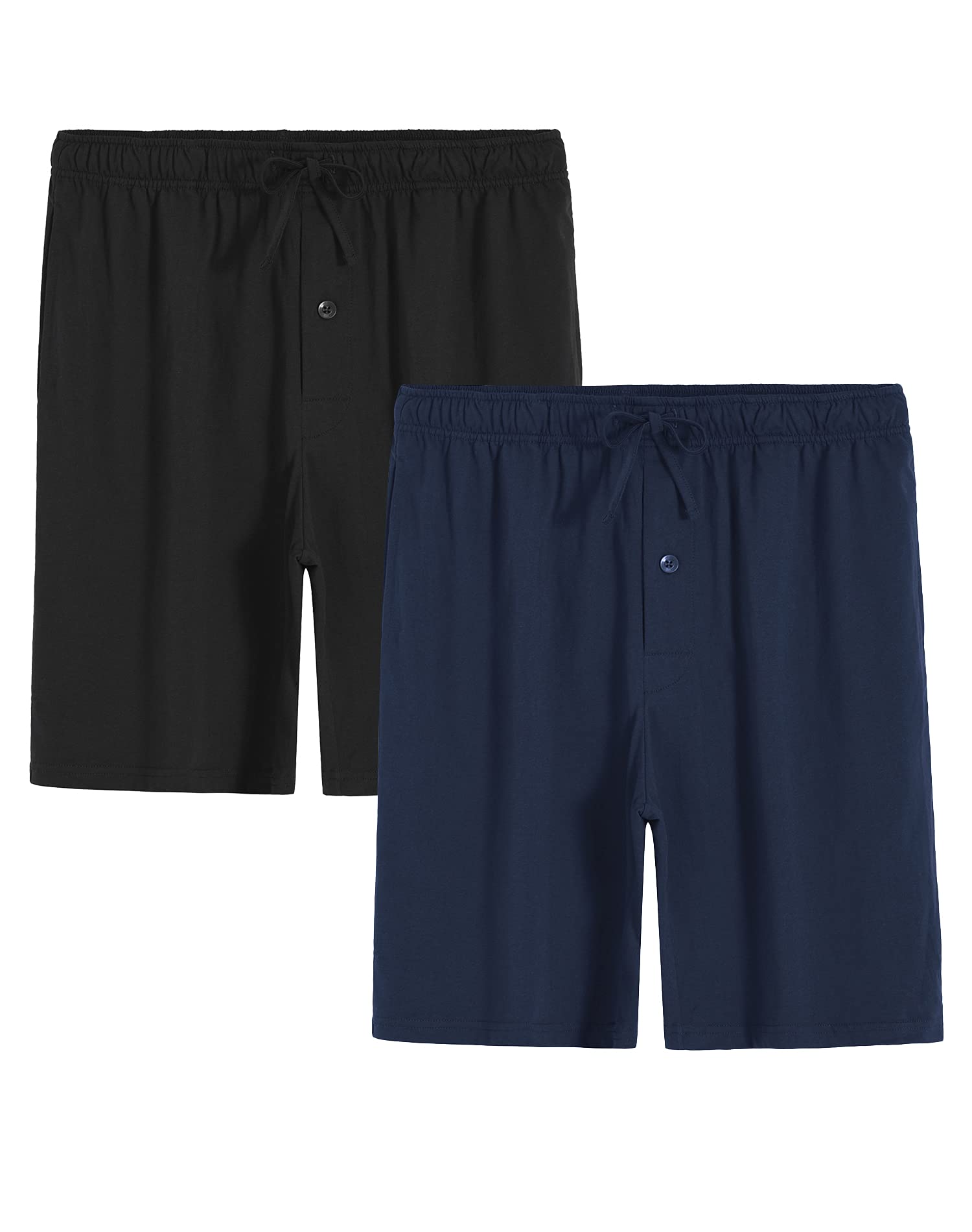Men's Cotton Pajama Pants - Soft Lounge Sleep Shorts with Pockets | Comfortable Home Wear & Sleepwear for Relaxing