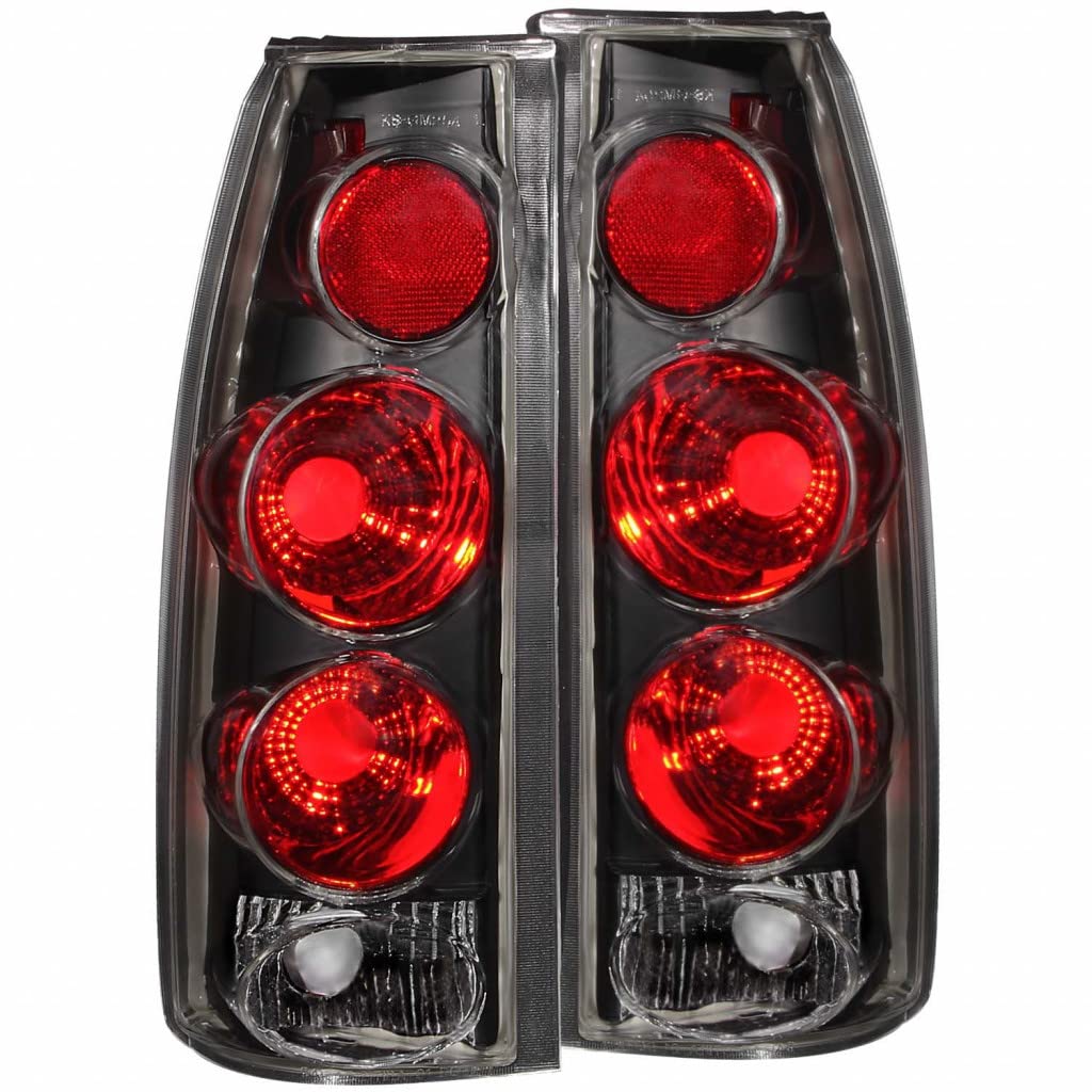 ANZO 3D Black Tail Lights for 1992-1994 Chevy Blazer - Replacement LED Brake Lights with Smoked Lens | Perfect for Off-Roading & Night Driving