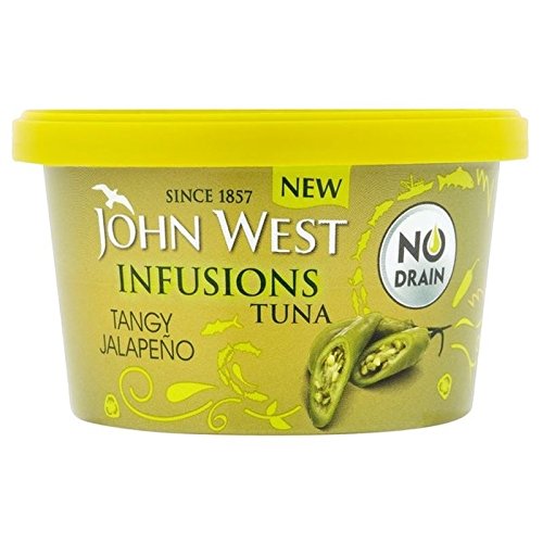 John West Tuna Infusions Jalapeno 80g - Pack of 6 | Premium Spicy Tuna Snack | Perfect for Lunch, Picnics & Keto Diet
