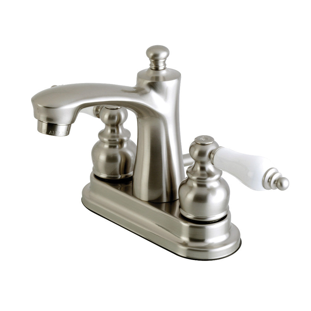 Kingston Brass FB7625PL 4-Inch Centerset Bathroom Faucet - Modern Waterfall Spout for Vanity Sink, Oil-Rubbed Bronze Finish - Perfect for Bathroom Renovation and Home Upgrade