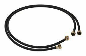 Amana 8212641RP Black Washer Fill Hoses - Replacement Parts for Amana Washing Machines - Perfect for Laundry Room Repairs & Home Appliance Maintenance