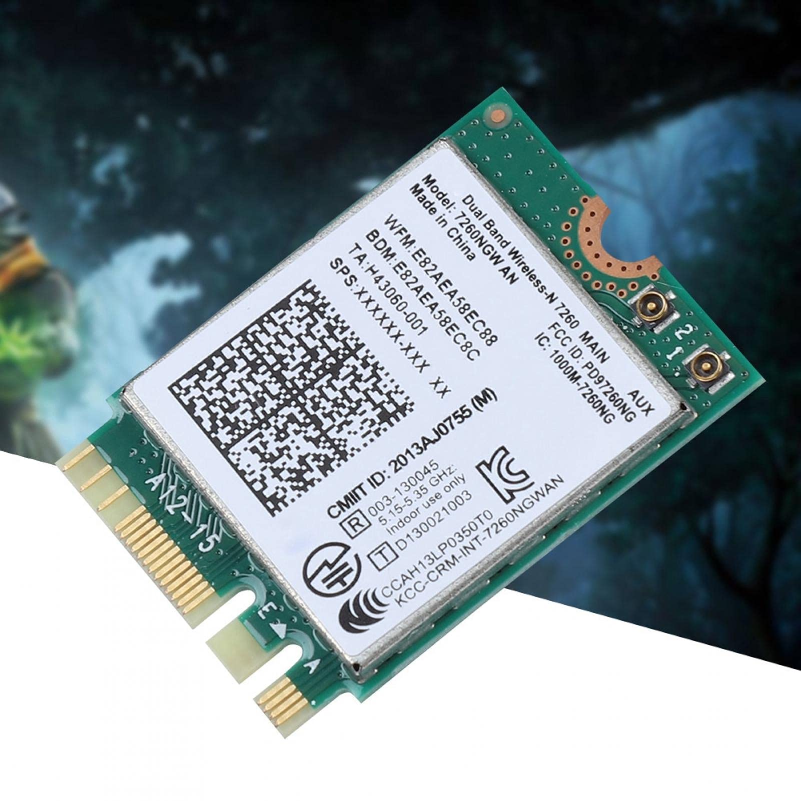 Kuuleyn Intel 7260NGW AN Dual Band 2.4G/5G WiFi Bluetooth 4.0 Wireless Network Card - Replacement for Laptops, Desktop PCs | Fast Wireless Connectivity for Gaming, Streaming & Work