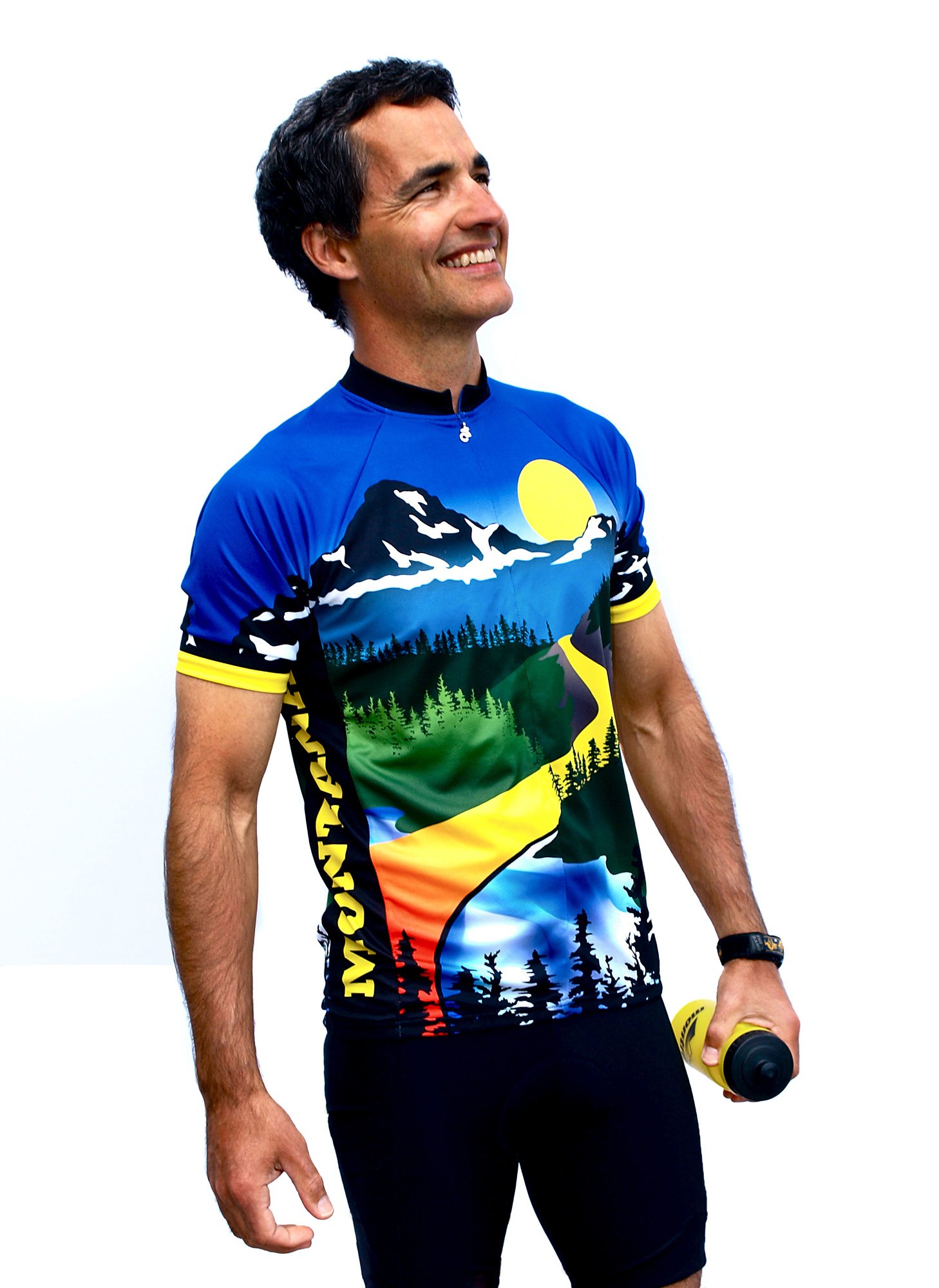 Montana Cycling Jersey for Men & Women - Breathable & Moisture-Wicking Bike Shirt - Perfect for Road Biking, Mountain Cycling & Outdoor Sports