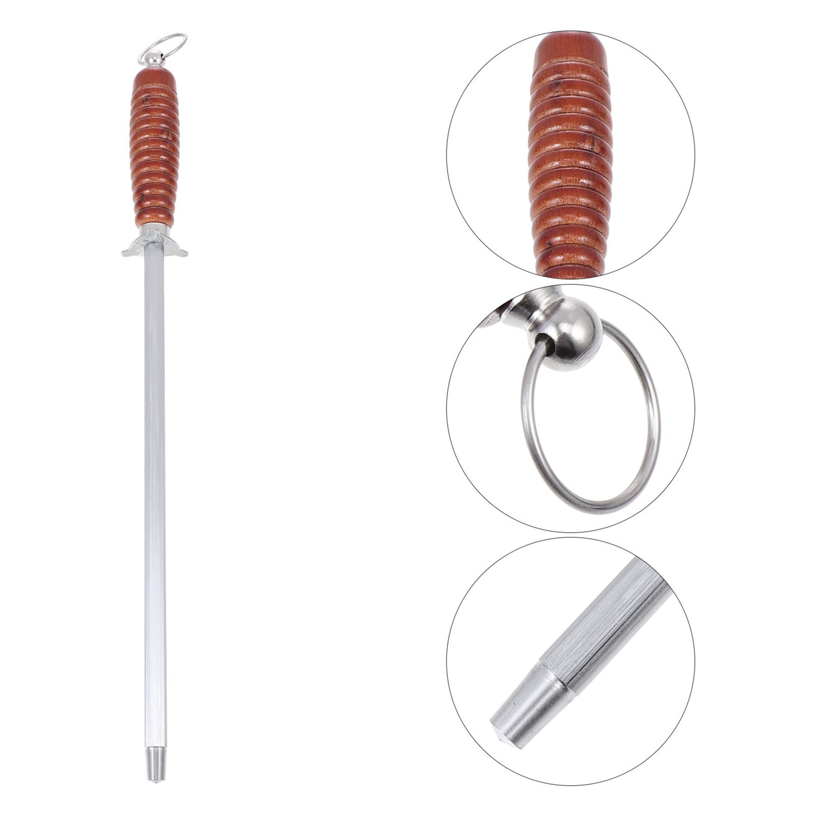 Professional Kitchen Knife Sharpening Rod - Hemoton High-Carbon Steel Honing Rod for Chefs & Home Cooks - Perfect for Sharpening Kitchen Knives, Scissors & Tools - Ideal for Home Kitchens, Restaurants & Culinary Use
