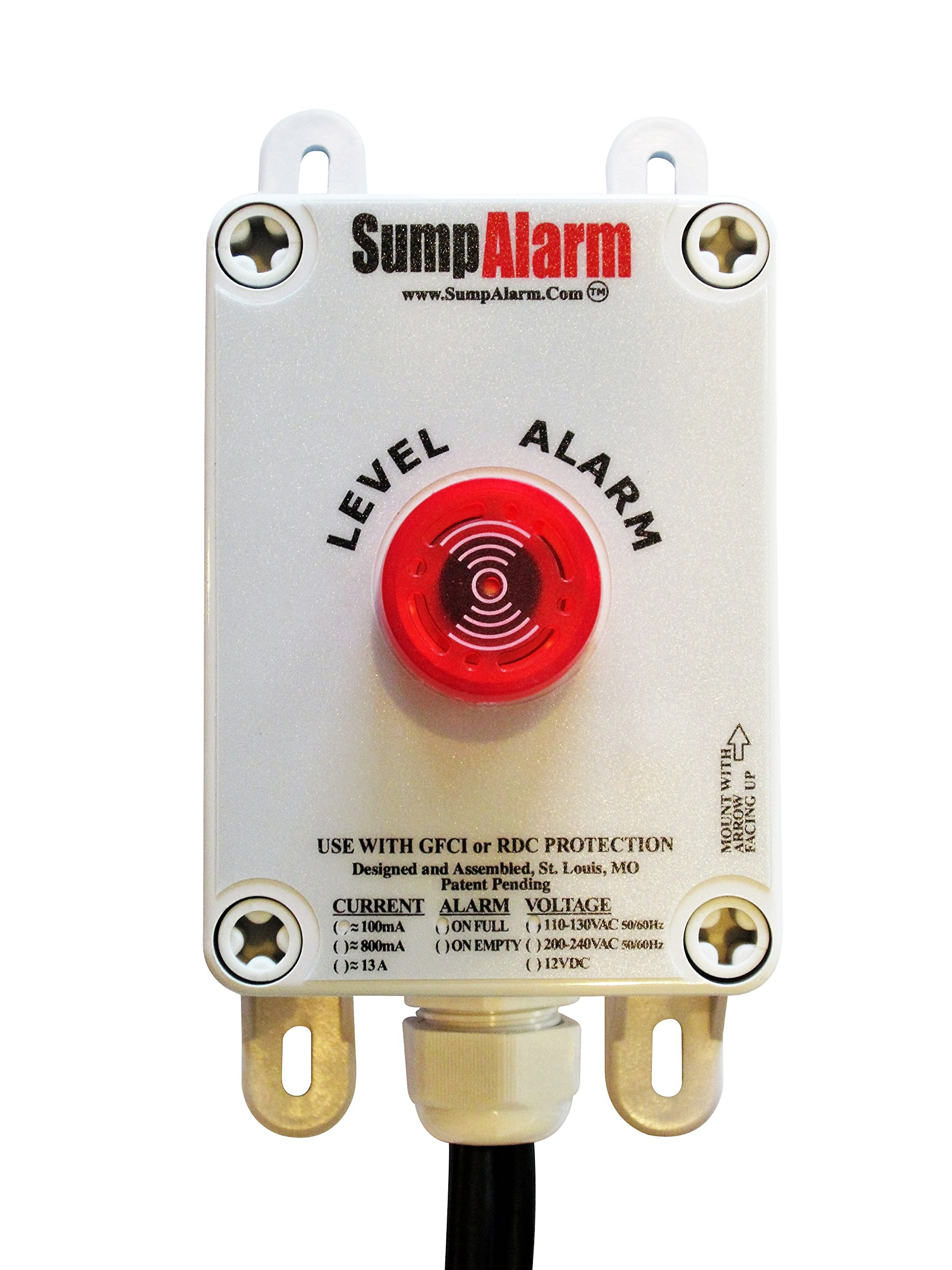 High Water Alarm for Sump Pump & Septic Tank - 90dB Weatherproof Audible Alarm with 100ft Float Switch - Indoor/Outdoor Flood Detection - Ideal for Basements, Crawl Spaces & Septic Systems