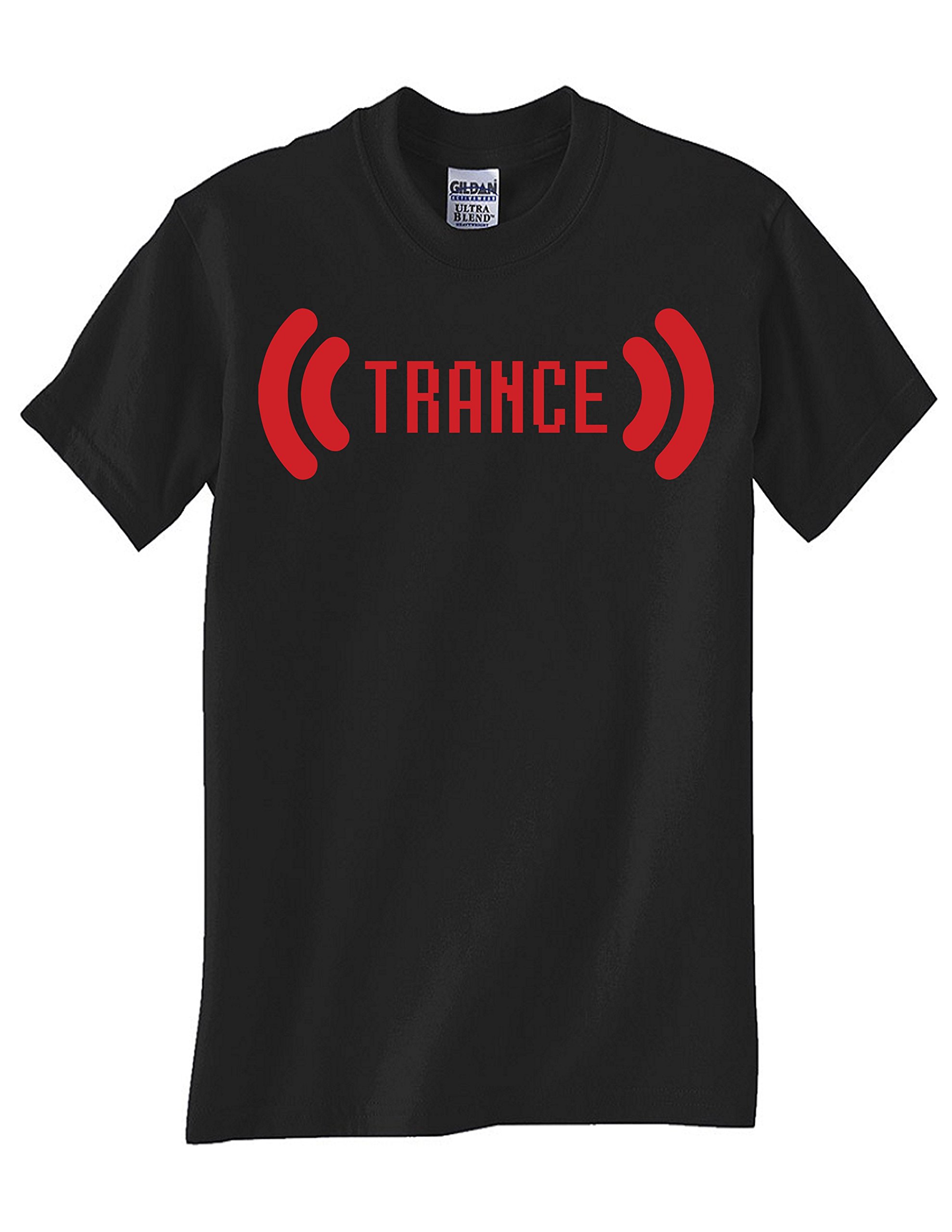 STUFF WITH ATTITUDE Trance Graphic T-Shirt - Black Cotton Tee for Men | Trendy Streetwear & Music Festival Outfit