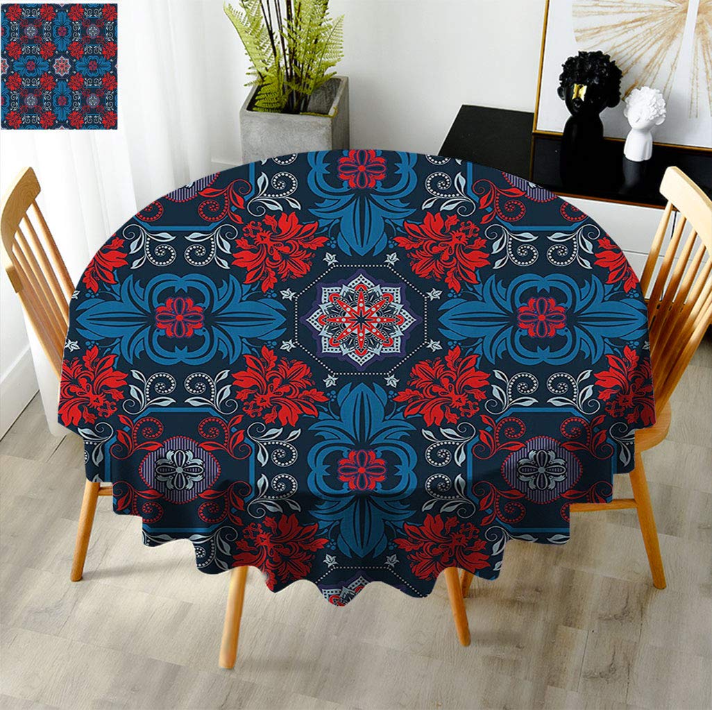 Fogoodecor Round Tablecloth 70