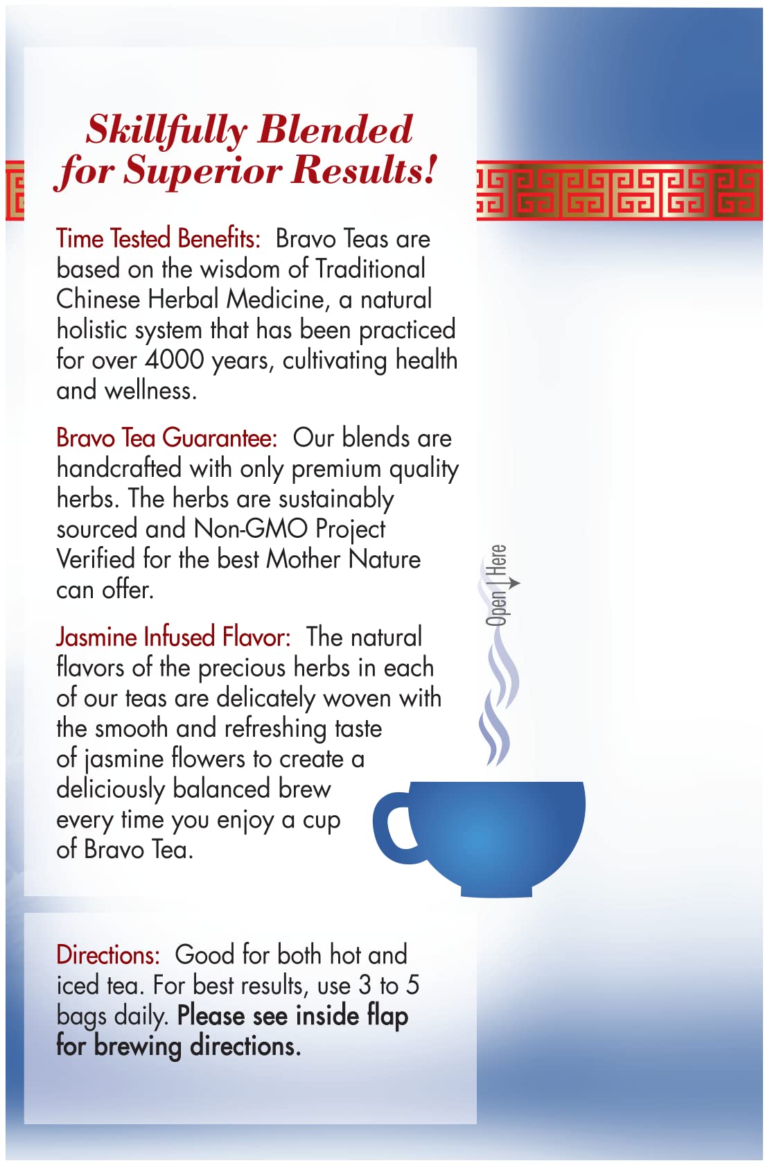 Bravo Tea Lung Soother Caffeine Free Herbal Tea - 20 Tea Bags for Respiratory Support & Relaxation - Perfect for Cold Season, Allergies and Daily Wellness