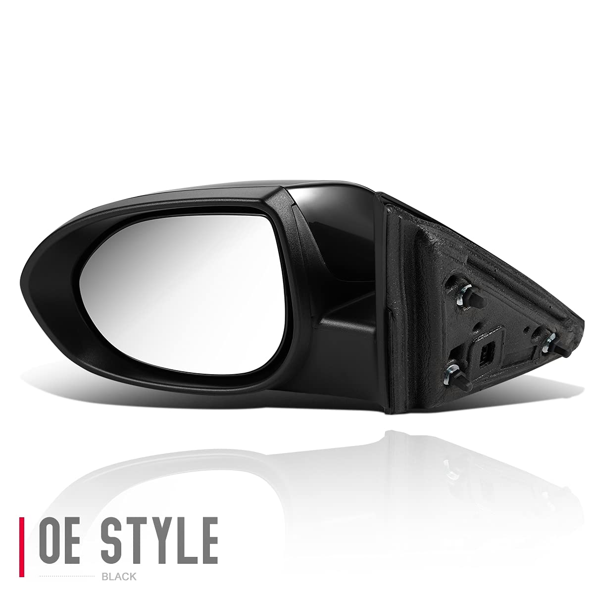 DNA Motoring OEM-MR-MA1320189 Left Side Power Adjustable Rear View Mirror with Puddle Light - Non-Folding & Non-Heated - Compatible with 2009-2013 Mazda 6 Sedan | Perfect for Parking Assistance & Nighttime Visibility