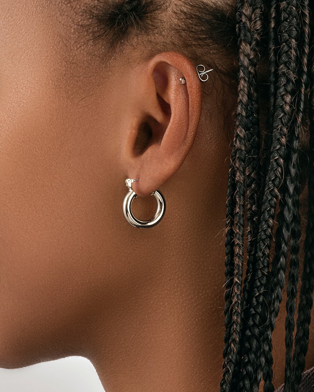 Chunky Tube Hoops Earrings for Women - Trendy Gold & Silver Statement Hoop Earrings | Perfect for Parties, Date Nights & Everyday Wear