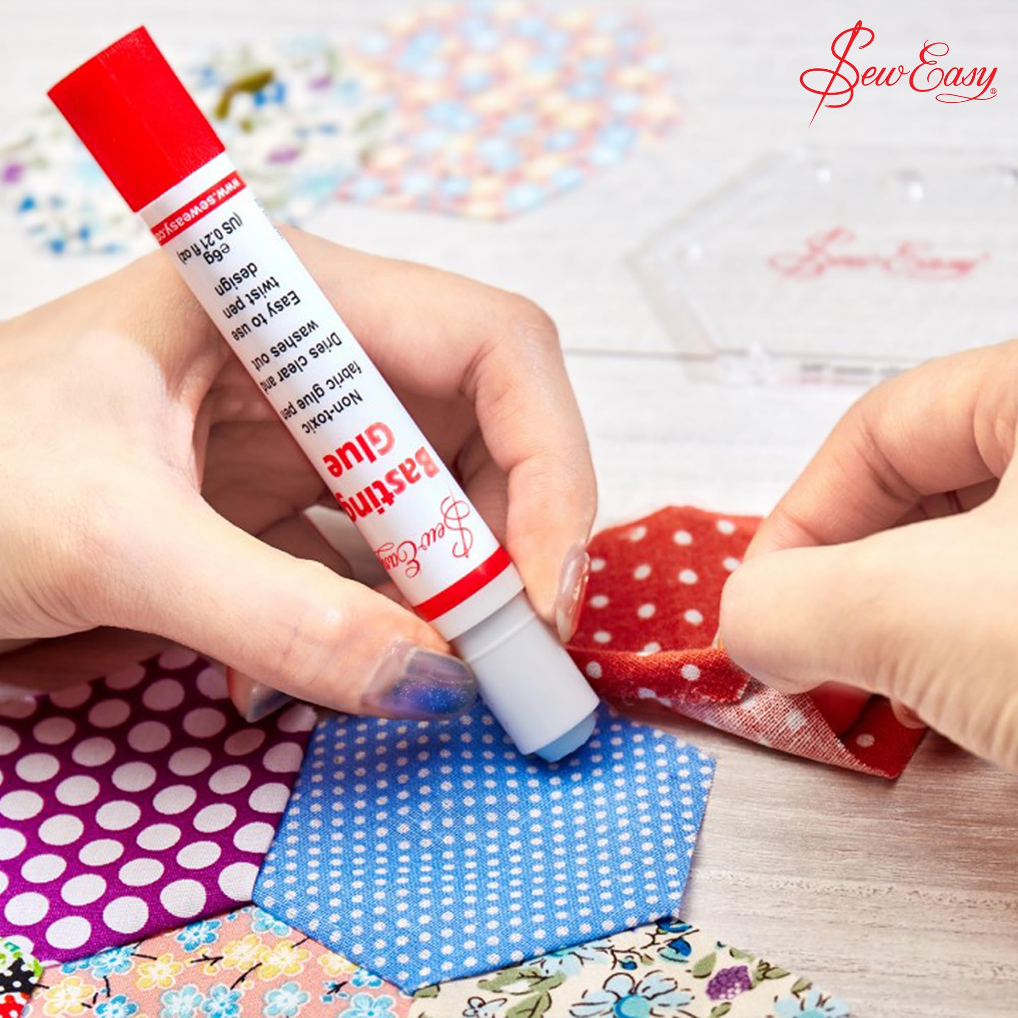 Tacony Non-Toxic Fabric Glue Pen - Washable Adhesive for Sewing, Quilting & DIY Crafts - Perfect for Fabric Basting, Hemming & Scrapbooking Projects