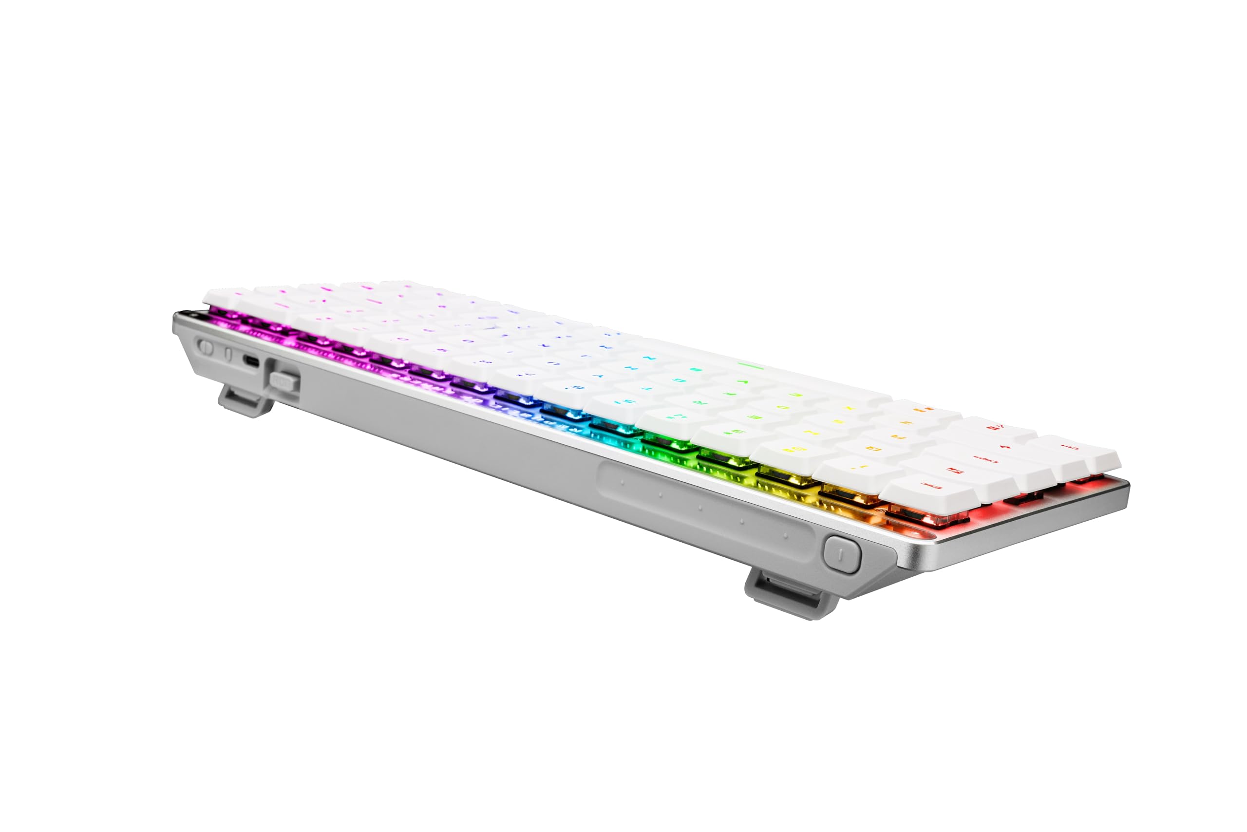 ASUS ROG Falchion RX Low Profile 65% Wireless Gaming Keyboard (Optical ROG RX Low-Profile Switches, Bluetooth, 2.4GHz RF, USB Wired, QWERTZ Layout, White) - Perfect for Competitive Gaming, Office Work & MacOS Compatibility