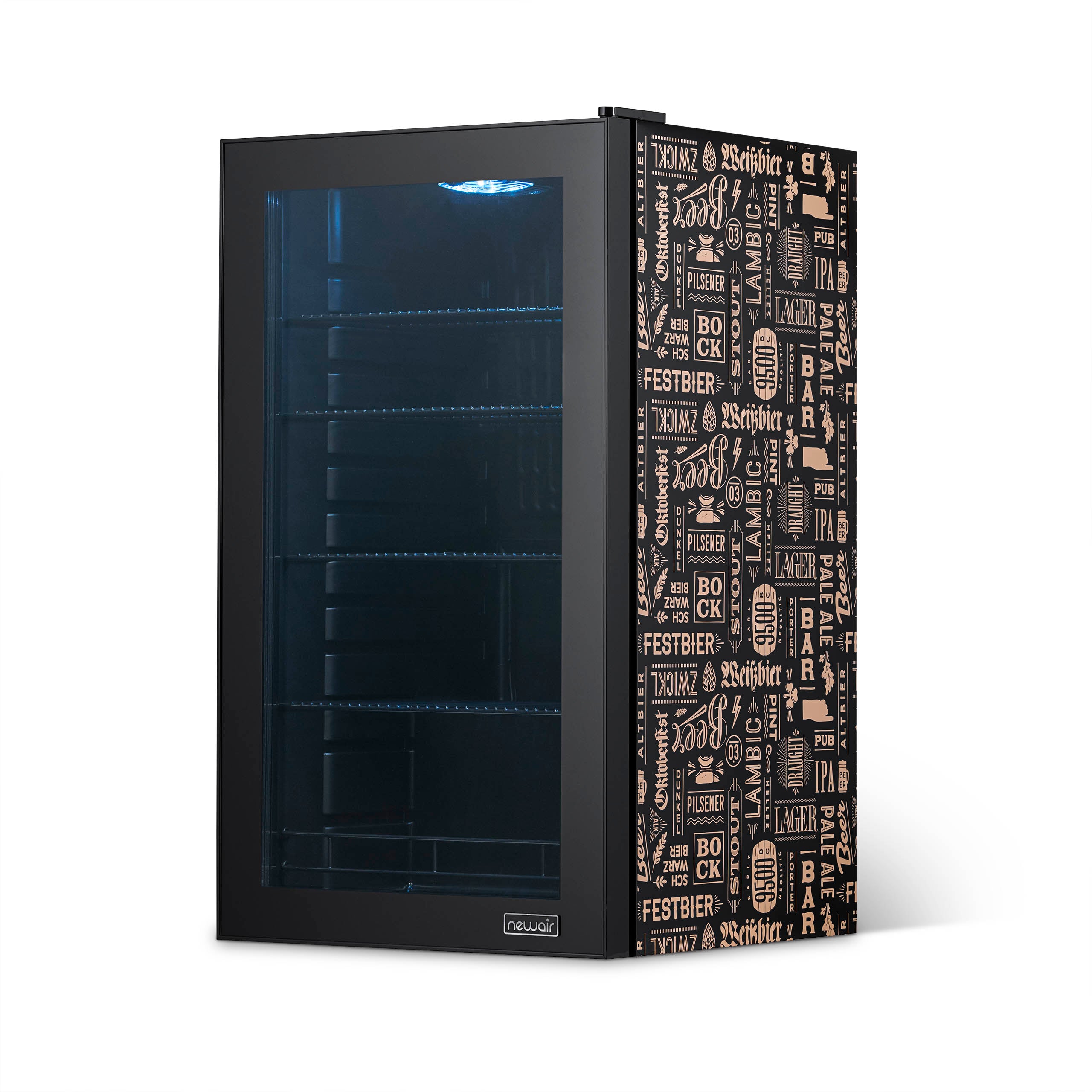 Newair® 126 Can Freestanding Beverage Refrigerator - Perfect for Beer, Wine & Soda Storage - Ideal for Home Bar, Office or Man Cave