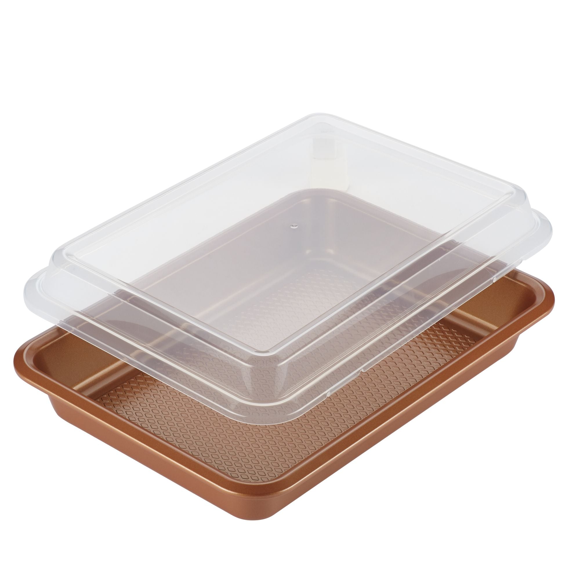 9x13 Inch Nonstick Covered Cake Pan - Premium Baking Sheet for Cakes, Brownies & Lasagna | Oven Safe & Easy Clean | Perfect for Home Baking, Parties & Gifts