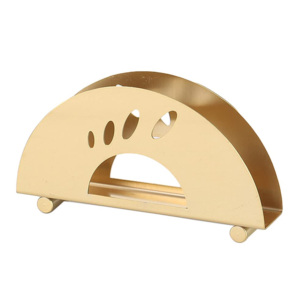 Stainless Steel Napkin Holder - Modern Upright Paper Napkin Dispenser Stand for Kitchen & Dining Table - Durable Serviette Holder for Restaurants, Parties & Home Use