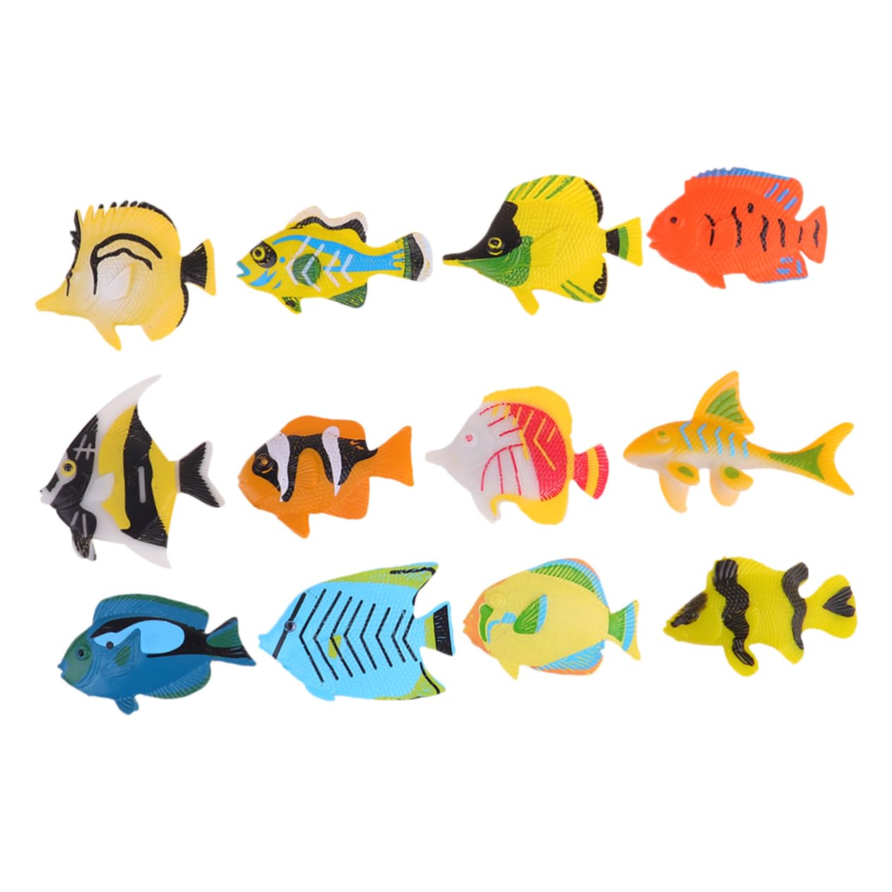 12pcs Kidcraft Playset - Fake Fish Ocean Animal Toys for Kids, Boys & Girls - Marine Life Educational Toys for Pretend Play & Bath Time Fun