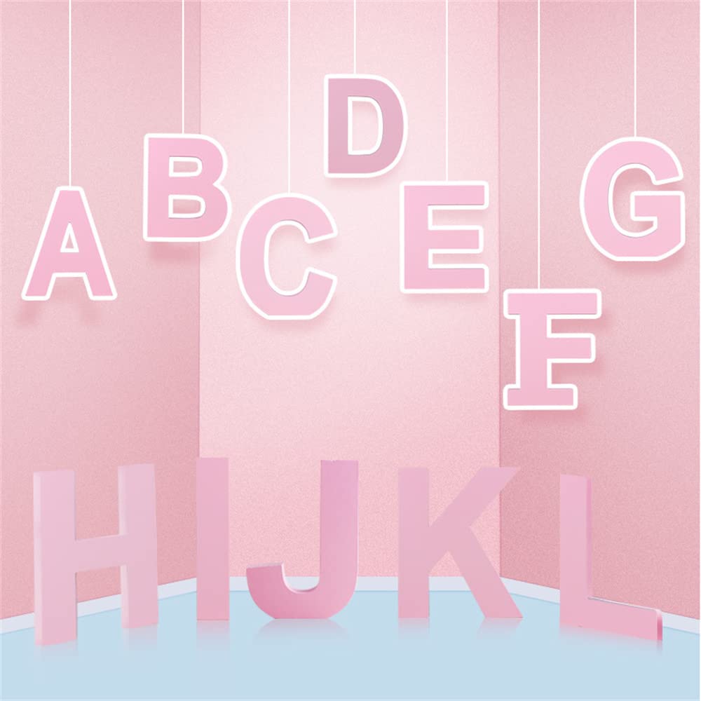 Wooden Wall Letters for Home Decor - Free Standing Wood Alphabet Letters for Kids Bedroom, Wedding, Birthday Party Decorations - Perfect for Nursery, Living Room, and Event Signage