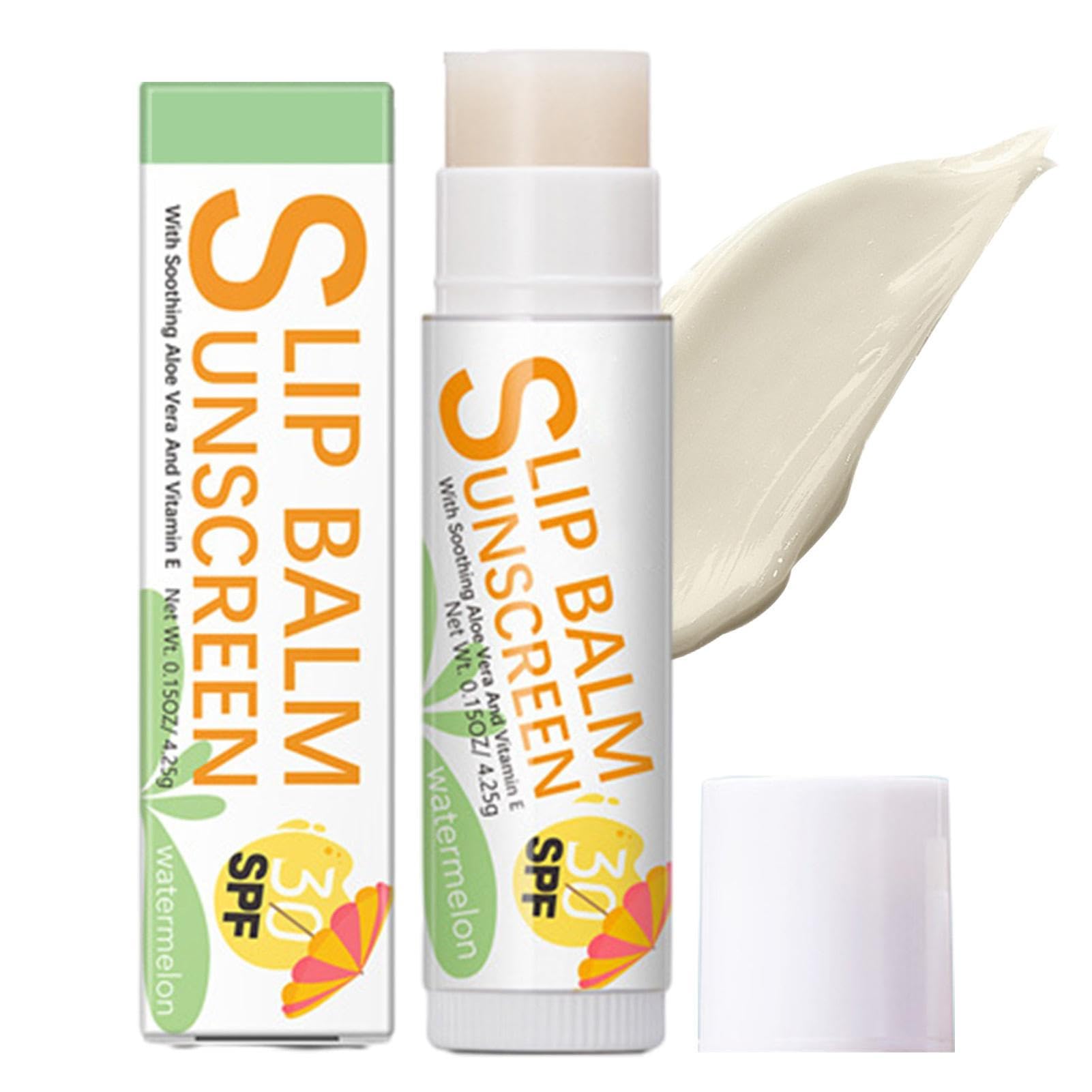 SPF 30 Lip Balm with Sun Protection - Hydrating & Moisturizing Lip Sunscreen for UV Protection - Travel Size Lip Balm for Dry, Chapped Lips - Perfect for Beach, Hiking & Outdoor Activities