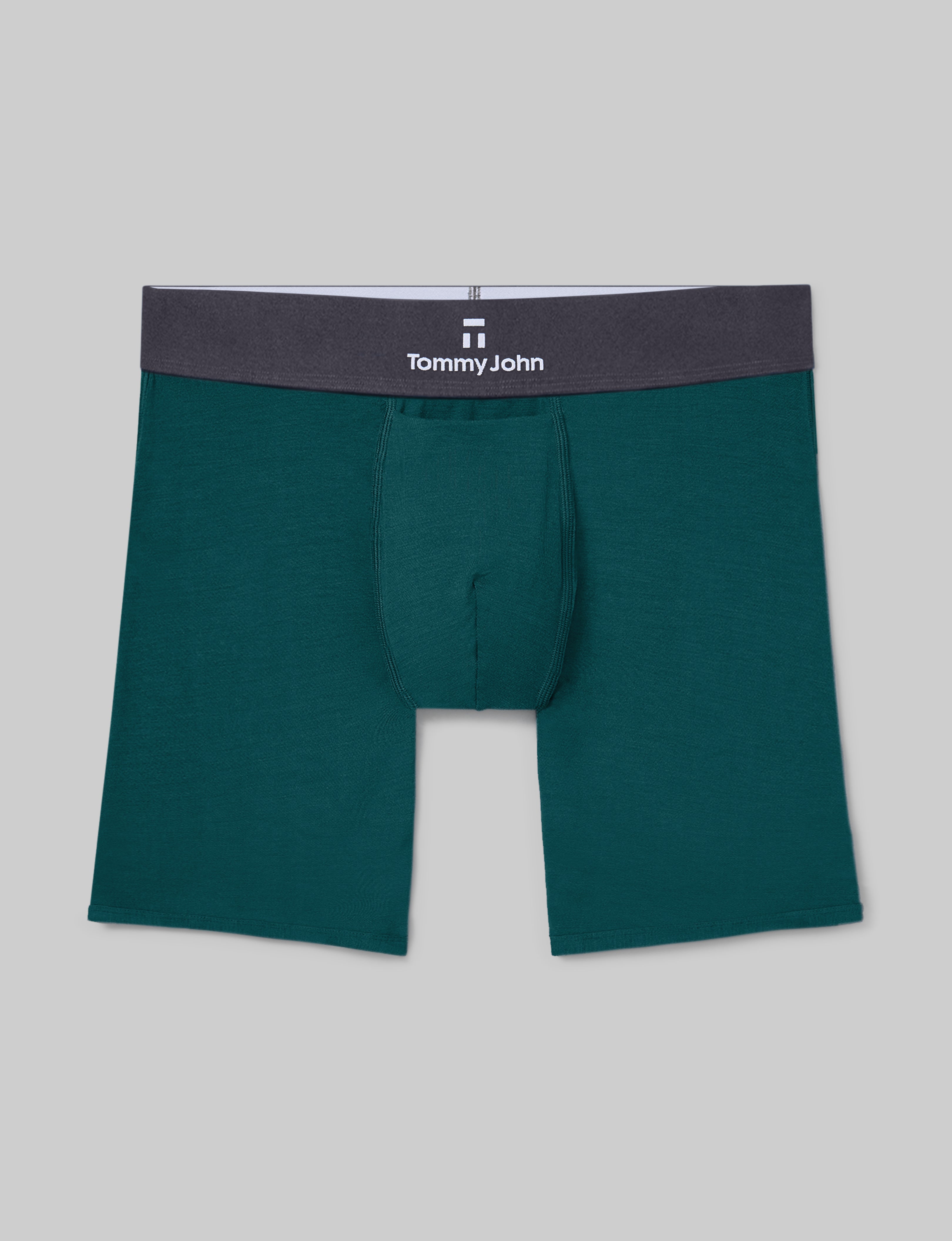 Second Skin Mid Length Boxer Briefs - 6 Pack Ultra Soft Breathable Men's Underwear for All-Day Comfort - Perfect for Workout, Running, and Everyday Wear