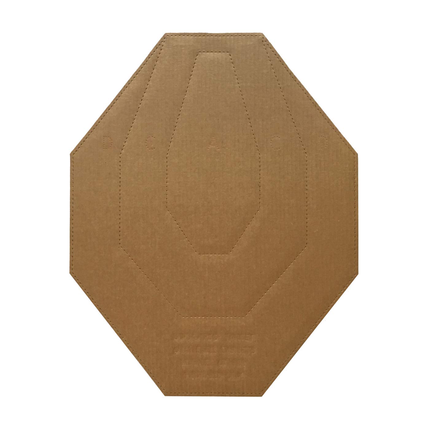 IPSC Classic Water Resistant Cardboard Shooting Targets - 100 Pack for Outdoor Training, Competition & Practice